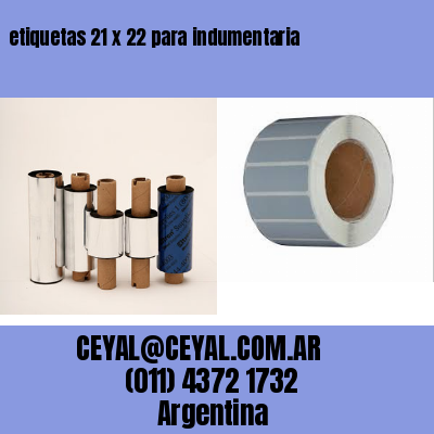 etiquetas 21 x 22 para indumentaria
