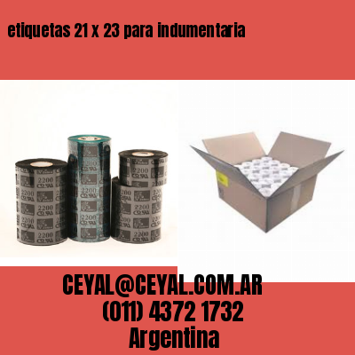 etiquetas 21 x 23 para indumentaria