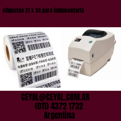 etiquetas 21 x 24 para indumentaria