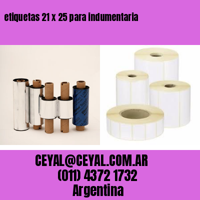 etiquetas 21 x 25 para indumentaria