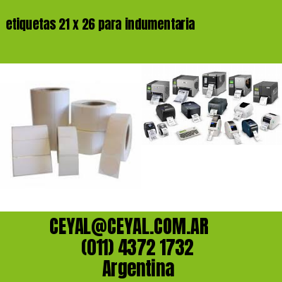 etiquetas 21 x 26 para indumentaria