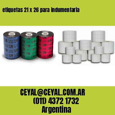 etiquetas 21 x 26 para indumentaria