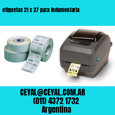 etiquetas 21 x 27 para indumentaria