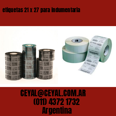 etiquetas 21 x 27 para indumentaria