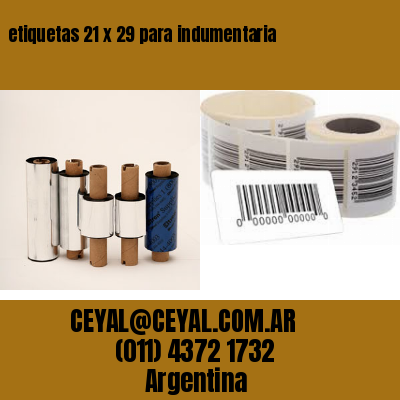 etiquetas 21 x 29 para indumentaria