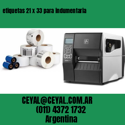 etiquetas 21 x 33 para indumentaria
