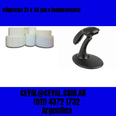etiquetas 21 x 34 para indumentaria