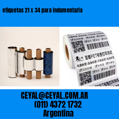 etiquetas 21 x 34 para indumentaria