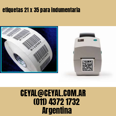 etiquetas 21 x 35 para indumentaria