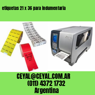 etiquetas 21 x 36 para indumentaria