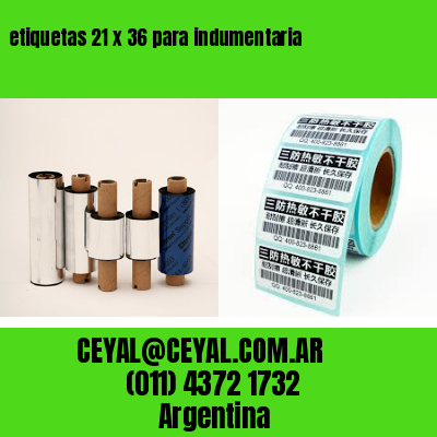 etiquetas 21 x 36 para indumentaria