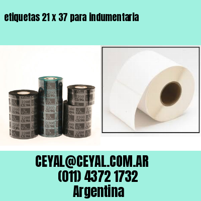 etiquetas 21 x 37 para indumentaria