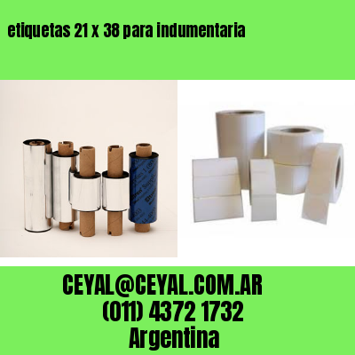 etiquetas 21 x 38 para indumentaria