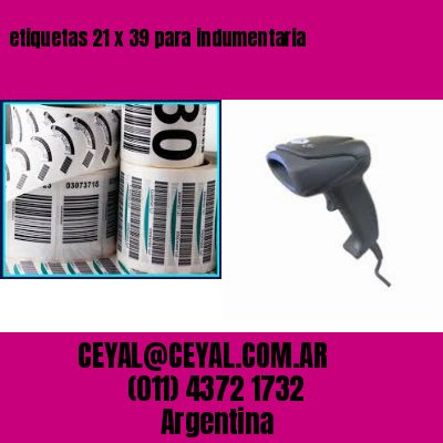 etiquetas 21 x 39 para indumentaria