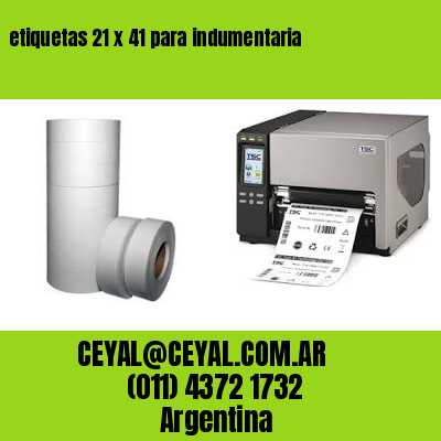 etiquetas 21 x 41 para indumentaria