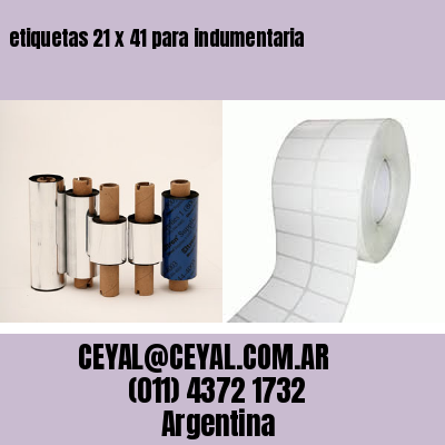 etiquetas 21 x 41 para indumentaria
