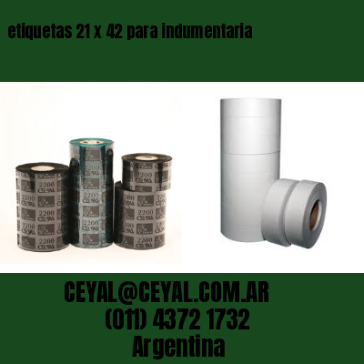 etiquetas 21 x 42 para indumentaria