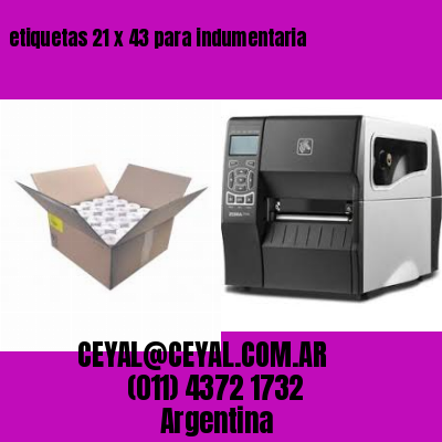 etiquetas 21 x 43 para indumentaria
