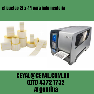 etiquetas 21 x 44 para indumentaria