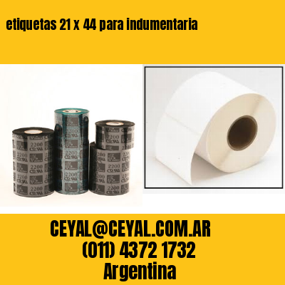 etiquetas 21 x 44 para indumentaria