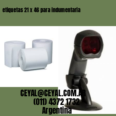 etiquetas 21 x 46 para indumentaria
