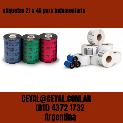 etiquetas 21 x 46 para indumentaria