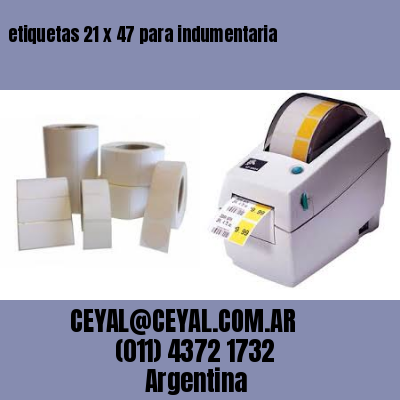 etiquetas 21 x 47 para indumentaria