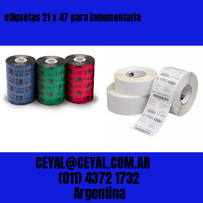 etiquetas 21 x 47 para indumentaria