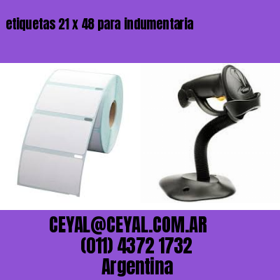etiquetas 21 x 48 para indumentaria