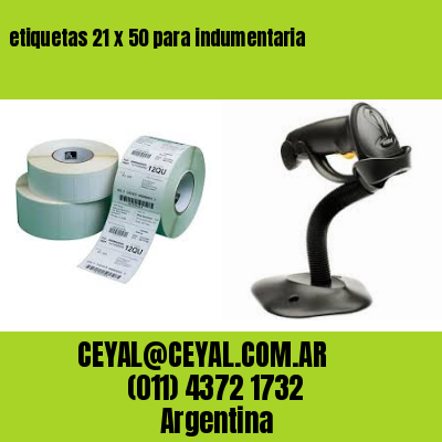 etiquetas 21 x 50 para indumentaria