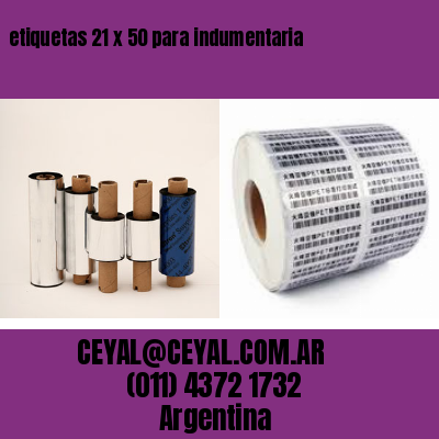 etiquetas 21 x 50 para indumentaria
