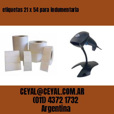 etiquetas 21 x 54 para indumentaria