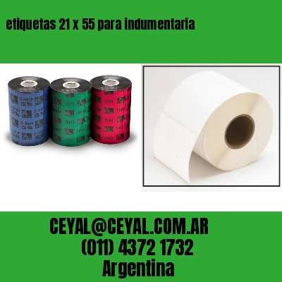 etiquetas 21 x 55 para indumentaria