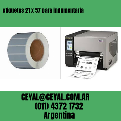 etiquetas 21 x 57 para indumentaria
