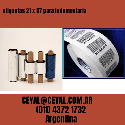 etiquetas 21 x 57 para indumentaria