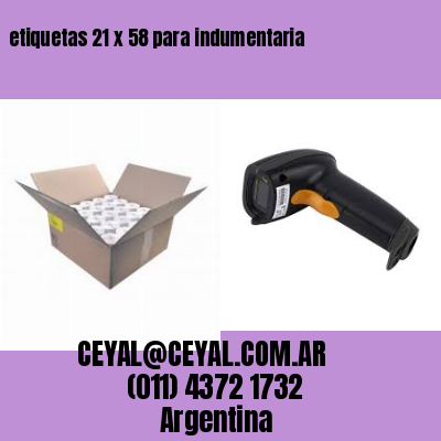 etiquetas 21 x 58 para indumentaria