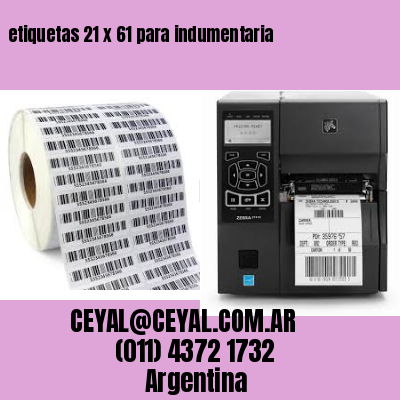 etiquetas 21 x 61 para indumentaria