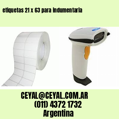 etiquetas 21 x 63 para indumentaria