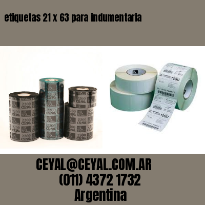 etiquetas 21 x 63 para indumentaria
