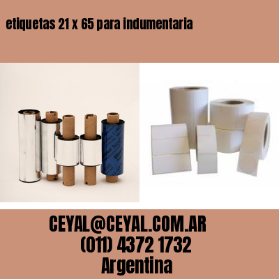 etiquetas 21 x 65 para indumentaria