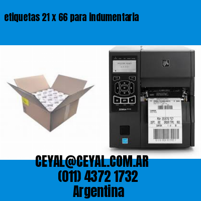 etiquetas 21 x 66 para indumentaria