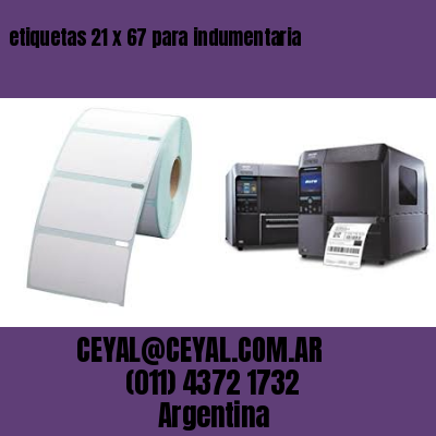 etiquetas 21 x 67 para indumentaria