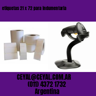 etiquetas 21 x 72 para indumentaria