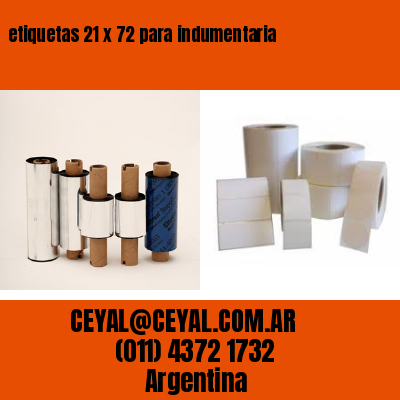 etiquetas 21 x 72 para indumentaria