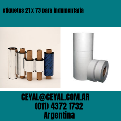etiquetas 21 x 73 para indumentaria
