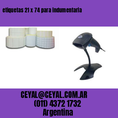 etiquetas 21 x 74 para indumentaria