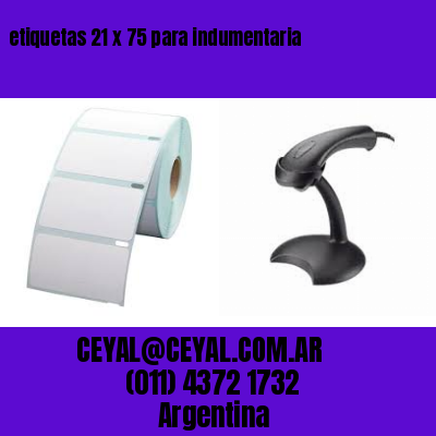 etiquetas 21 x 75 para indumentaria