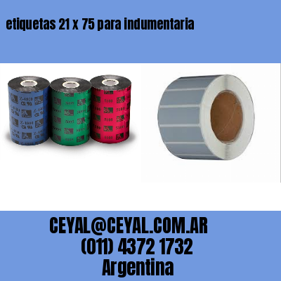 etiquetas 21 x 75 para indumentaria
