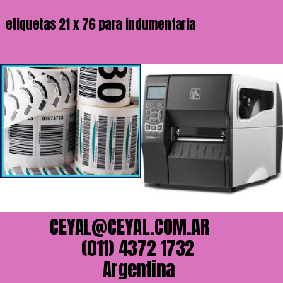 etiquetas 21 x 76 para indumentaria