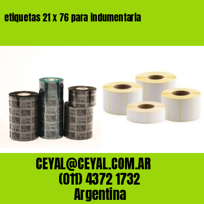 etiquetas 21 x 76 para indumentaria